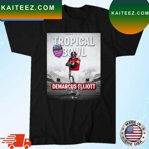 Indiana Football Demarcus Elliott Tropical Bowl Signature T-Shirt