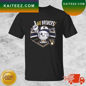Infant Milwaukee Brewers Gold Ball Boy Go Brewers T-Shirt