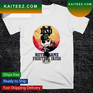 Jack Skellington Notre Dame Fighting Irish T-shirt