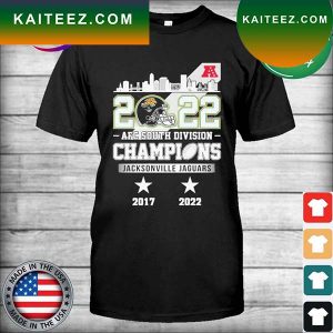 Jacksonville Jaguars 2022 Afc south division Champions city skyline T-shirt