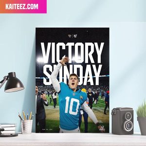 Jacksonville Jaguars Victory Sunday We Ain’t Done Yet NFL Victory Home Decorations Canvas-Poster