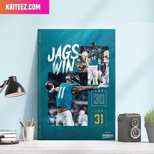 Jacksonville Jaguars Wins With 31 Points Super Bowl Home Decorations Canvas-Poster