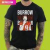 Joe Burrow Cincinnati Bengals Bold Signature Fashion T-Shirt
