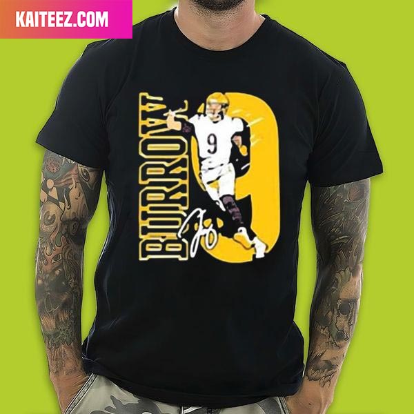 NFL Blitz Cincinnati Bengals Joe Burrow T-Shirt from Homage. | Officially Licensed Vintage NFL Apparel from Homage Pro Shop.