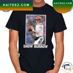 Joe Burrow Snow Burrow Cincinnati Football T-Shirt