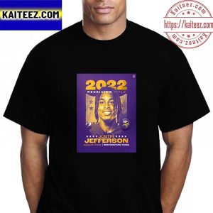 Justin Jefferson 2022 Receiving Title Minnesota Vikings NFL Vintage T-Shirt