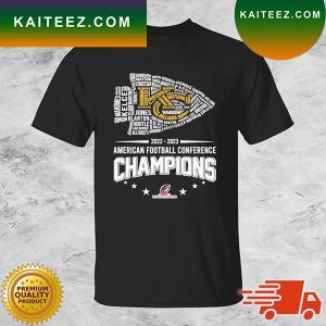 Kansas City Chiefs 2022-2023 American Football Conference Champions T-shirt