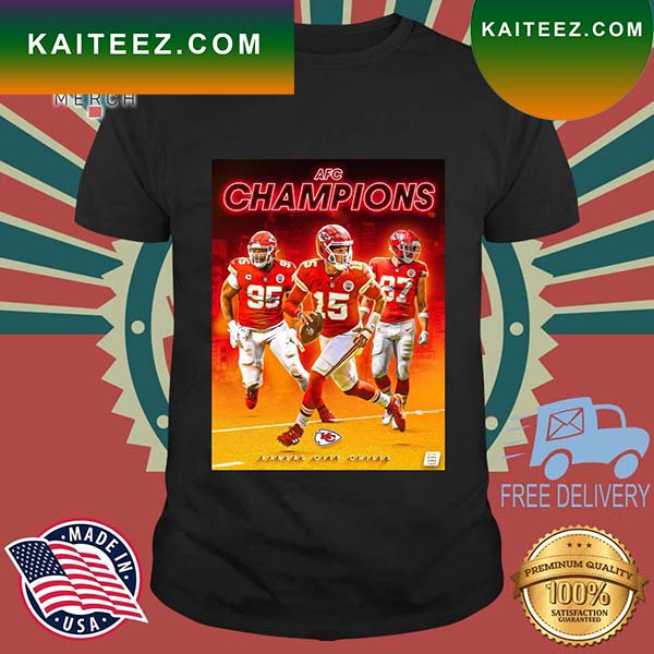 Cheap Kansas City Chiefs AFC Championship 2023 NFL Football Shirt - Anynee