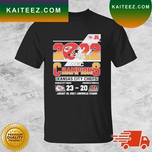 Kansas City Chiefs Vs Cincinnati Bengals 23-20 2022 AFC Champions T-shirt