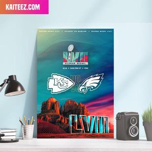 Kansas City Chiefs vs Philadelphia Eagles On 12th February Super Bowl LVII Home Decor Poster-Canvas