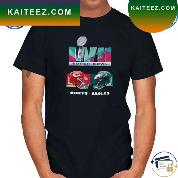 NFL Super Bowl 2023 Between Philadelphia Eagles And Kansas City Chiefs  matchup T-shirt - Kaiteez