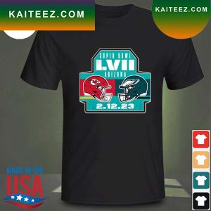 Kansas city Chiefs vs. philadelphia eagles Arizona super bowl lvii 2 12 23 T-shirt