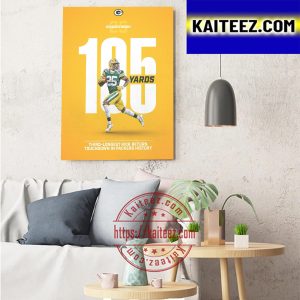 Keisean Nixon 105 Yards Third Longest Kick Return Touchdown In Green Bay Packers History Art Decor Poster Canvas