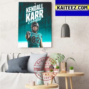 Kendall Karr Committed Coastal Football Art Decor Poster Canvas