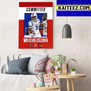 Kevin Coleman Has Committed To Louisville Cardinals Art Decor Poster Canvas