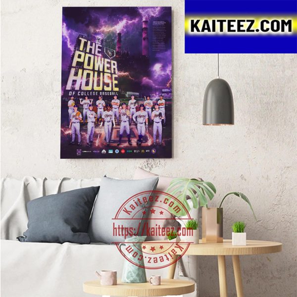 LSU Baseball The Powerhouse of College Baseball 2023 Poster Art Decor Poster Canvas