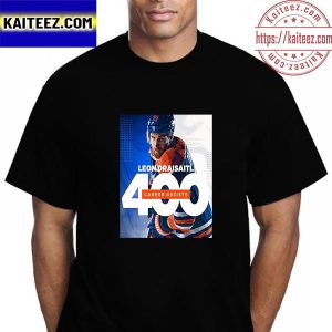 Leon Draisaitl 400 Career NHL Assists For Edmonton Oilers Vintage T-shirt