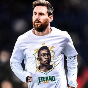Lionel Messi RIP King Pele 1940 – 2022 Legend Of Soccer Fan Gifts T-Shirt