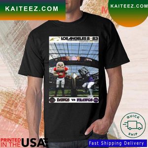 Los Angeles 2023 Georgia Bulldogs And Tcu Horned Frogs 52-27 T-shirt