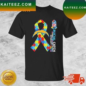 Los Angeles Chargers Crucial Catch Intercept Autism T-shirt