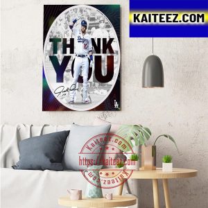 Los Angeles Dodgers Thank You Justin Turner For Everything Art Decor Poster Canvas