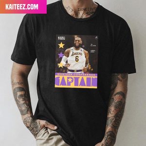 Los Angeles Lakers Six Straight Years As NBA All Star Captian For No Six LeBron James Style T-Shirt