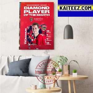 Matthew Tkachuk Is Diamond Player Of The Month For Florida Panthers Art Decor Poster Canvas