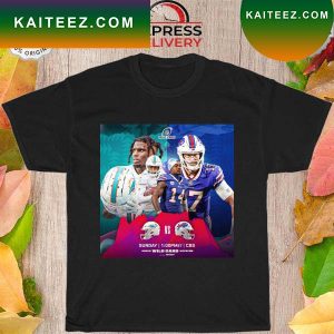 Miami Dolphins and Buffalo Bills super wild card weekend T-shirt