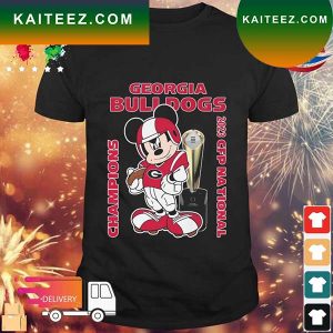 Mickey Mouse Georgia Bulldogs 2023 CFP National Champions T-shirt