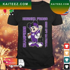 Mickey Mouse TCU Horned Frogs 2023 CFP National Champions T-shirt