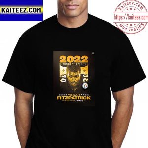 Minkah Fitzpatrick 2022 Interception Title Pittsburgh Steelers NFL Vintage T-Shirt
