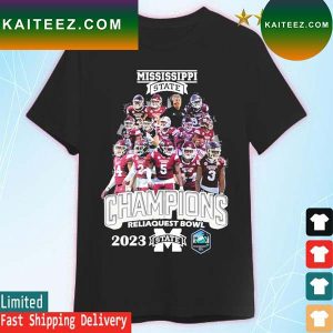 Mississippi State Football 2023 Reliaquest Bowl champion T-shirt