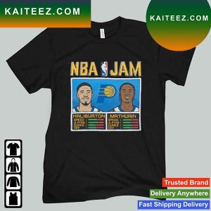 NBA Jam Indiana Pacers Haliburton And Mathurin T-Shirt