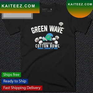 NCAA Green Wave Goodyear Cotton Bowl Monday January 2Nd 2023 Green Tulane Green Wave 2023 Cotton Bowl Gameday T-Shirt