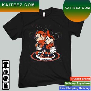 NFL Chicago Bears Mickey Mouse And Minnie Mouse T-Shirt