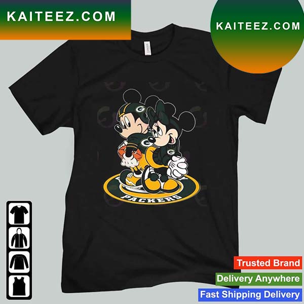 NFL Football Green Bay Packers Cheerful Mickey Mouse Shirt Youth T-Shirt