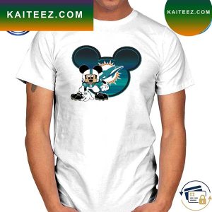 NFL Miami Dolphins Mickey Mouse Disney Football T-Shirt
