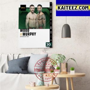 Nathaniel Wood Vs Lerone Murphy For Featherweight Bout In UFC 286 Art Decor Poster Canvas