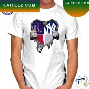 New York Giants And New York Yankees Inside Me 2023 T-Shirt