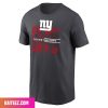 New York Giants Anthracite 2022 NFL Playoffs Style T-Shirt