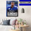 New York Giants Playoffs Clinched Art Decor Poster Canvas