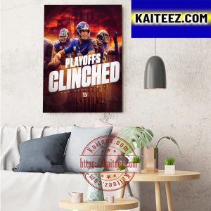 New York Giants Playoffs Clinched Art Decor Poster Canvas