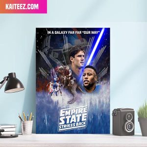 New York Giants There Is A Great Disturbance In The Playoffs New York The Empire State Strikes Back Home Decorations Canvas-Poster