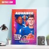 New York Giants There Is A Great Disturbance In The Playoffs New York The Empire State Strikes Back Home Decorations Canvas-Poster