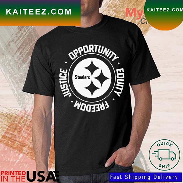 Nfl Inspire Change Opportunity Equality Freedom Justice Steelers T-shirt -  Kaiteez