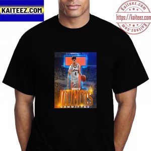 Niccolo Moretti Committed Illinois Basketball Vintage T-Shirt