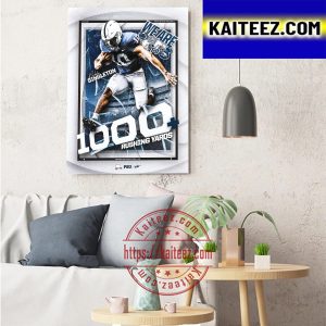 Nicholas Singleton 1000+ Rushing Yards With Penn State Football In Rose Bowl Game Art Decor Poster Canvas