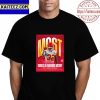 WVU Mens Basketball Gold Rush 14135 Attendance Vintage T-Shirt