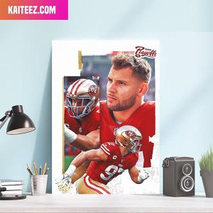 Nick Bosa San Francisco 49ers 2022 Playoffs Home Decorations Poster-Canvas