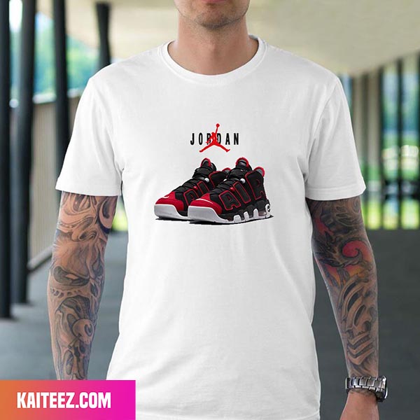 Nike Air Uptempo 96 Red Toe Style T-Shirt -